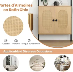 Giantex Bibliotheque avec 4 Niveaux d'Étagères Ouvertes en Bois,avec Cadre Métallique et Armoire 2 Niveaux, pour Salon, Chambre, Cuisine* Etagère Salle De Bains