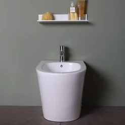 Kiamami Valentina Bidet Au Sol Adossé Au Mur - Blues* Bidet