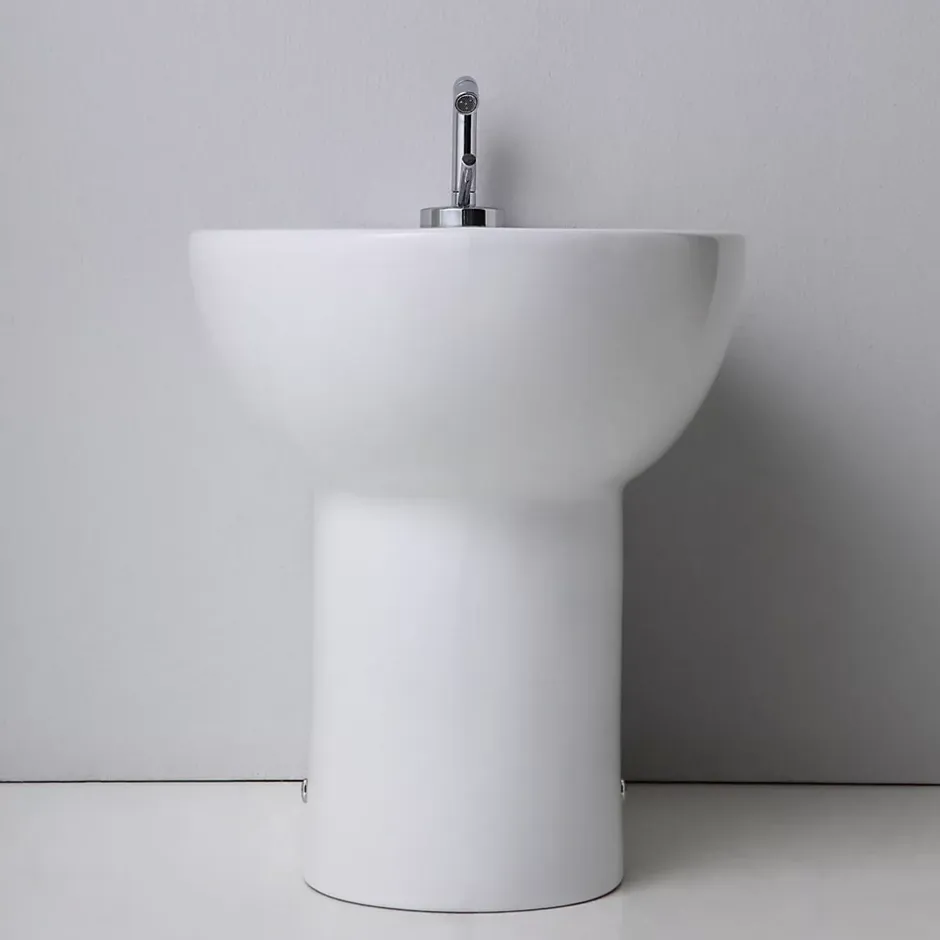 Kiamami Valentina Bidet Encastré Patascoss En Céramique Blanche De Première Qualité