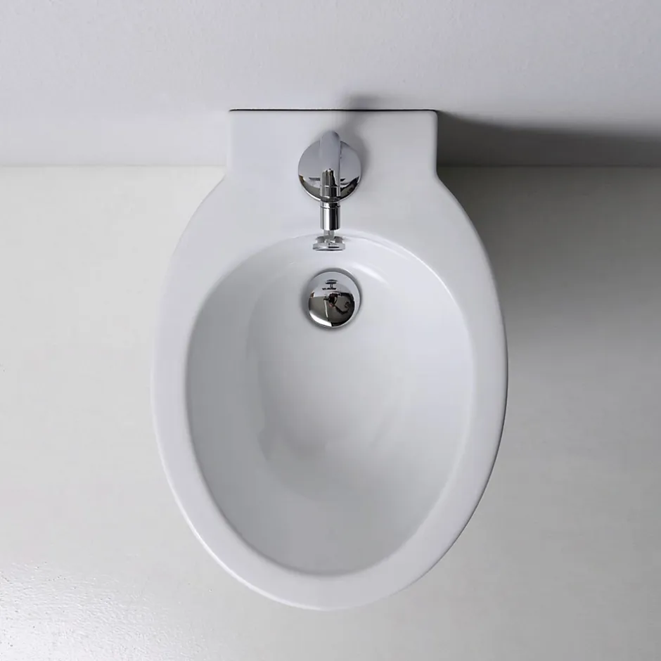 Kiamami Valentina Bidet Encastré Patascoss En Céramique Blanche De Première Qualité