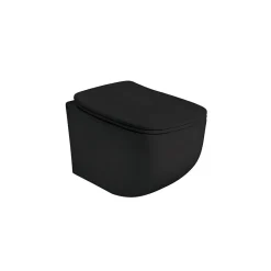 Kiamami Valentina Bidet Et Toilettes Suspendus En Céramique Noir Mat Mozart