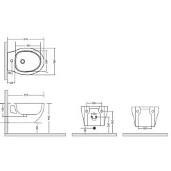 Kiamami Valentina Bidet Mural Patascoss En Céramique Blanche* Bidet
