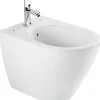 Sanindusa Bidet Sanlife céramique traditionnelle avec trous pour abattant (non inclus) blanc* Bidet