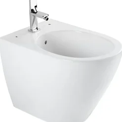 Sanindusa Bidet Sanlife céramique traditionnelle avec trous pour abattant (non inclus) blanc* Bidet