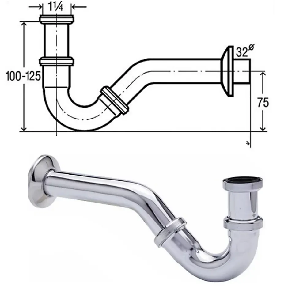 Bernstein Bidet suspendu de qualité supérieure CH2019V - Avec siphon, Sans bonde Pop Up, Sans robinet* Bidet