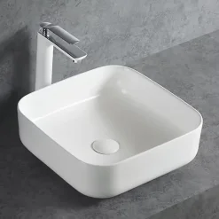 Bernstein Bidet suspendu de qualité supérieure CH2019V - Avec siphon, Sans bonde Pop Up, Avec robinet 1238C