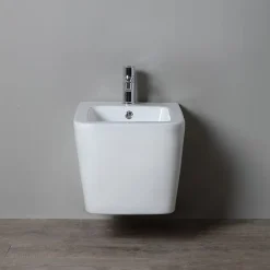 Kiamami Valentina Bidet Suspendu En Céramique Blanche - Rock