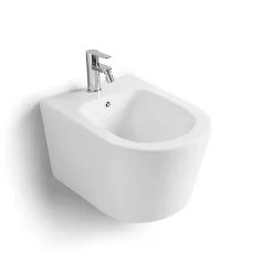 Kiamami Valentina Bidet Suspendu En Céramique Blanche - Blues