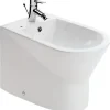 Sanindusa Bidet UrbY Compact gain de place céramique pose au sol avec trous abattant (abattant non compris) blanc* Bidet