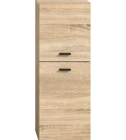 Xonox Boston - Meuble bas (L/H/P : 30x80x29 cm) en mélaminé chêne* Armoire De Salle De Bains