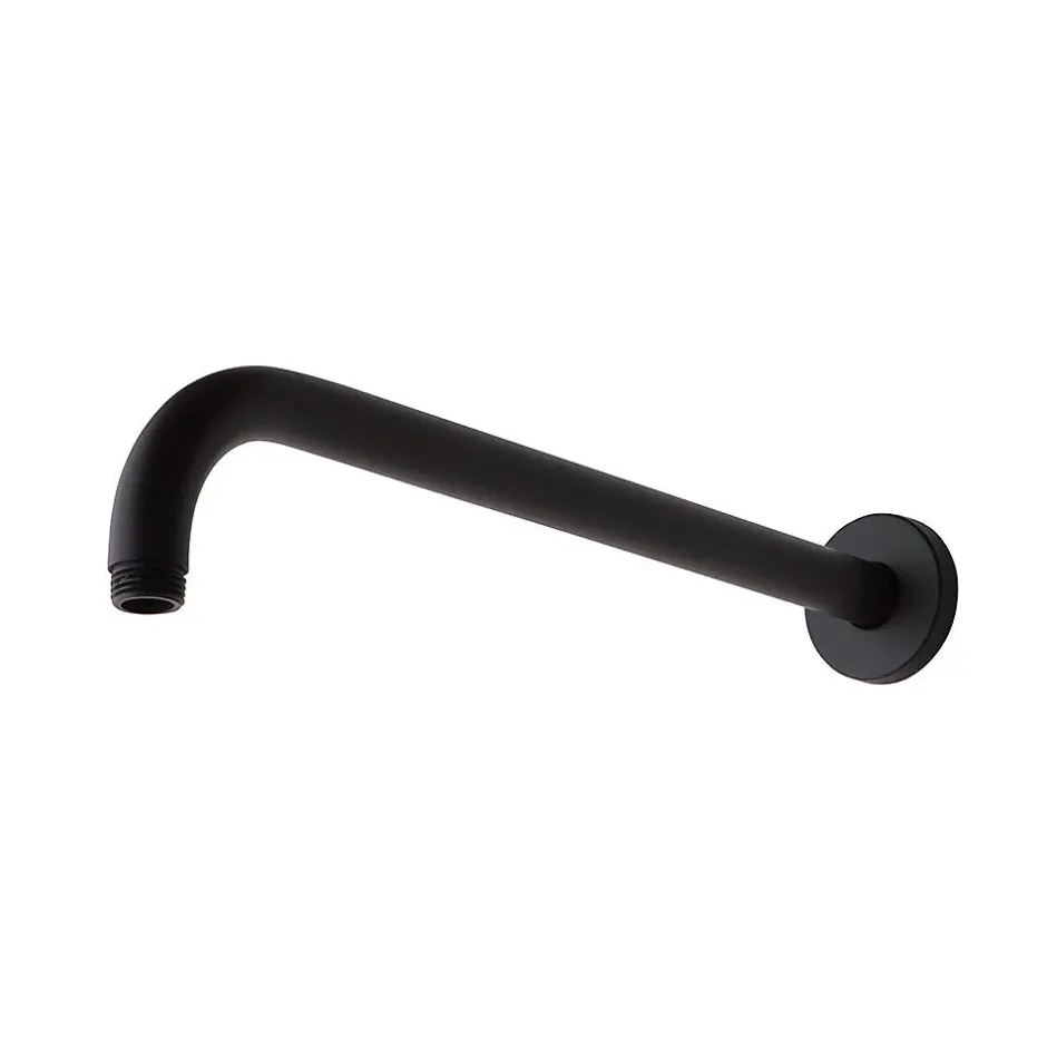 Kiamami Valentina Bras De Douche En Laiton Noir Mat Rond