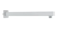 Edouard Rousseau Bras de douche encastrable carré L.37,3 cm, blanc,* Pommeau De Douche, Flexible Et Barre De Douche