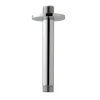 Kibath Bras de douche rond de 20 cm, montage au plafond, finition chromée, en laiton