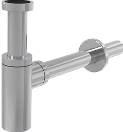 Swiss Aqua Technologies Brevis Lave-mains suspendu avec trou pour robinetterie à droite, 40,5x20,5x10,5cm + Siphon (SATBRE4020SR-SET2)