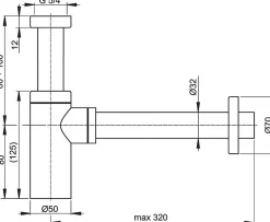 Swiss Aqua Technologies Brevis Lave-mains suspendu avec trou pour robinetterie à droite, 40,5x20,5x10,5cm + Siphon (SATBRE4020SR-SET2)