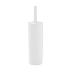 Brosse WC et support Gomma en polypropylène coloris blanc Ø9,3 x H.36 cm