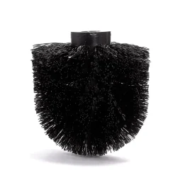 MSV Brosse WC manche acier inoxydable brosse noire H.32 cm
