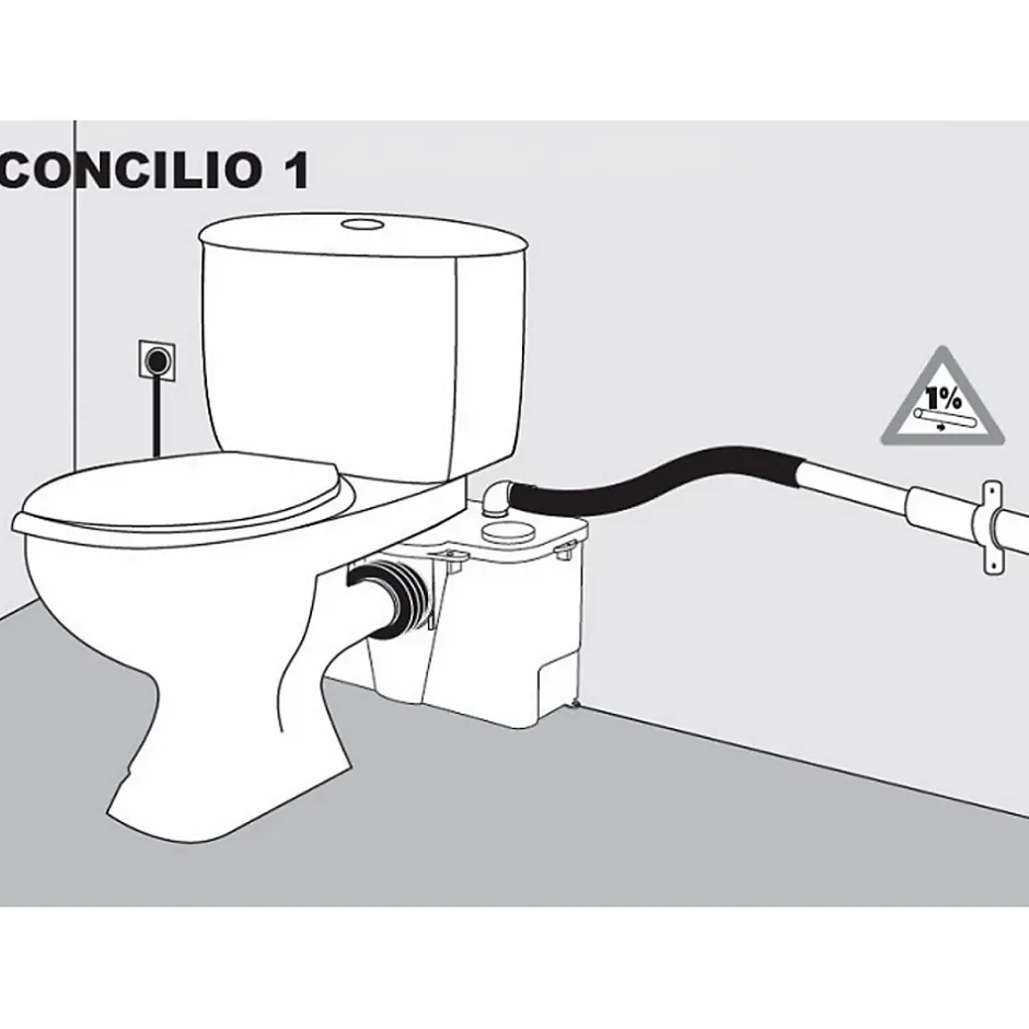 Concilio Broyeur WC 1 entrée - Fabrication Francaise