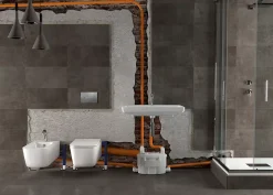 Planus Broyeur WC GEBERIT INSTALLED modèle BROYSAN 4 UP adaptable, 4 entrées