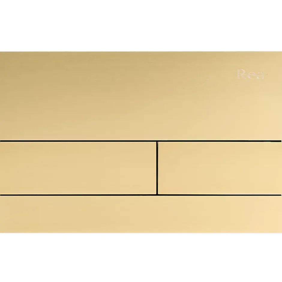 Rea Bâti Support Wc Avec Plaque De Commande Type T Brush Gold* Wc Suspendu