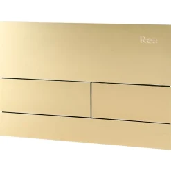 Rea Bâti Support Wc Avec Plaque De Commande Type T Brush Gold* Wc Suspendu