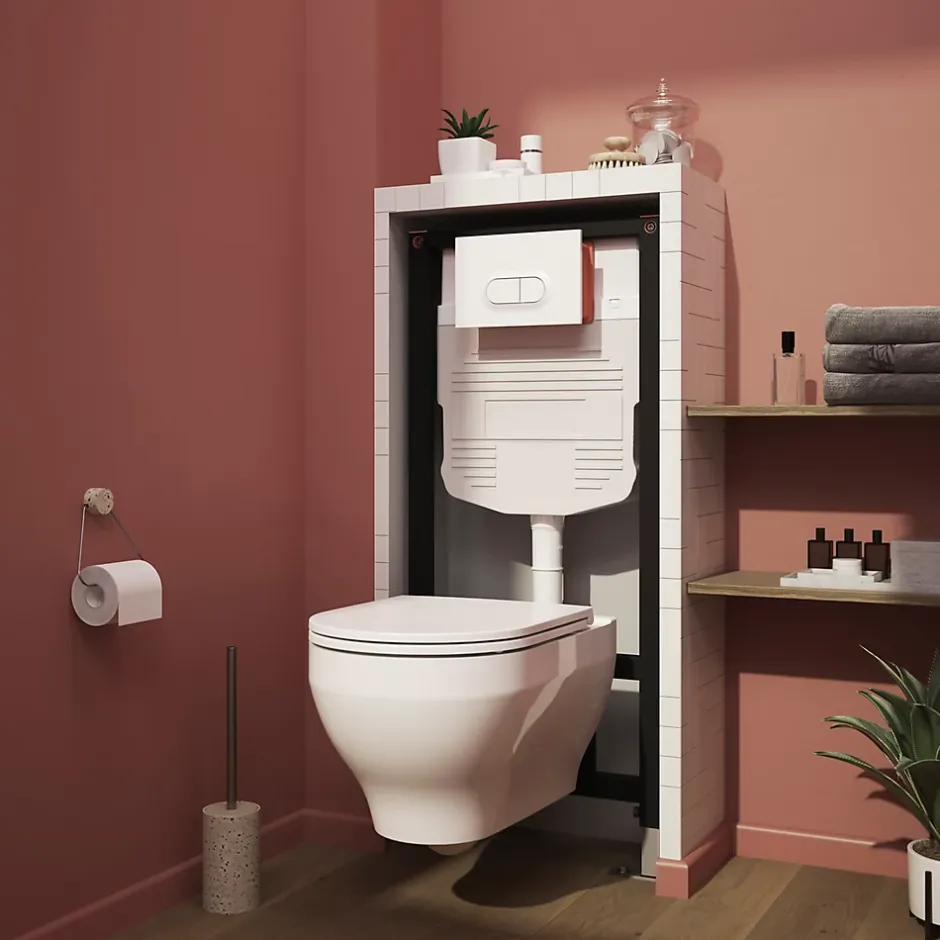 GoodHome Bâti WC suspendu universel Nissi* Wc Suspendu
