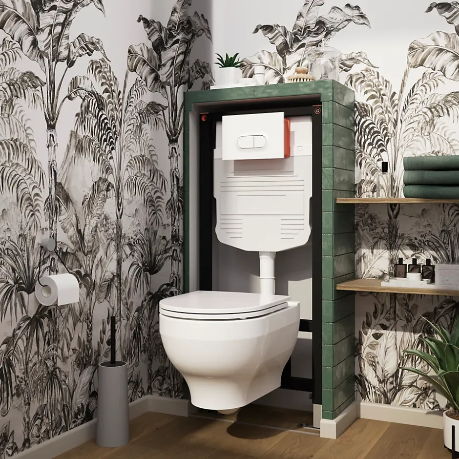 GoodHome Bâti WC suspendu universel Nissi* Wc Suspendu