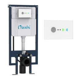 Nashi BÂTI-SUPPORT automatique pour WC lavant, structure intelligente avec chasse intégrée