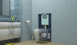 SFA Bâti-support avec broyeur suspendu Saniwall* Wc Chimique Et Broyeur