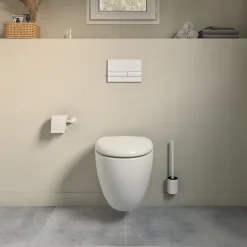 GoodHome Bâti-support sol et mur pour WC suspendu autoportant, certifié NF, Silgo