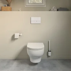 GoodHome Bâti-support sol et mur pour WC suspendu autoportant, certifié NF, Silgo