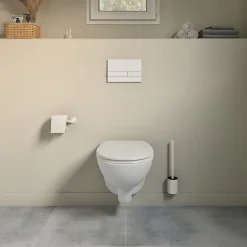 GoodHome Bâti-support sol et mur pour WC suspendu autoportant, certifié NF, Silgo