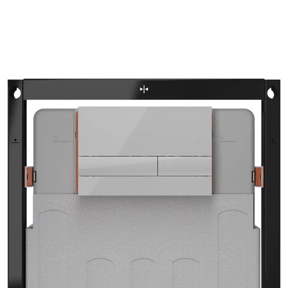 GoodHome Bâti-support sol et mur pour WC suspendu autoportant, certifié NF, Silgo