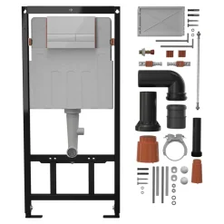 GoodHome Bâti-support universel pour WC suspendu Olan* Wc Suspendu