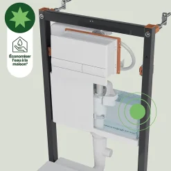 GoodHome Bâti-support universel pour WC suspendu Olan* Wc Suspendu