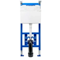 Roca Bâti-support WC suspendu, installation sur cloison légère, hauteur 112 cm, chasse 2/4-6 L + plaque blanche (ROW01-FR)* Wc Suspendu