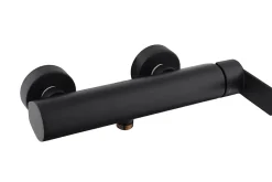 Swiss Aqua Technologies by Paffoni B-Way Set mitigeur de douche mécanique + Douchette 1 jet, Flexible 1,5m Noir mat (ATBSBW268-SET2* Colonne De Douche Mécanique