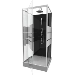 Aurlane Cabine de douche 90 carrée 90x90x225cm - SCRATCHY 90* Cabine De Douche