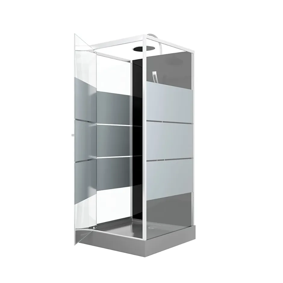 Aurlane Cabine de douche carrée 80x80x220cm - SCRATCHY 80