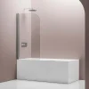 Bernstein Cabine de douche d'angle en verre, portes pliantes - NT201 - Profilé Chrome, 80x140x140cm* Porte De Douche