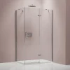 Bernstein Cabine de douche d'angle verre 8mm, 1 porte battante, Profilé Chrome - NT403 - 90x120x195cm