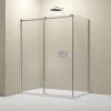 Bernstein Cabine de douche d'angle, verre clair 6mm, porte coulissante - NT806 FLEX 100x80x195cm* Paroi De Douche