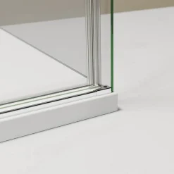 Bernstein Cabine de douche d'angle, verre clair 6mm, porte coulissante - NT806 FLEX 100x80x195cm* Paroi De Douche