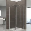 Saniverre Cabine de douche IBEA H.190 cm porte pivotante verre transparent 90 x 90 cm -* Cabine De Douche