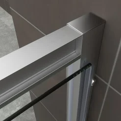 Saniverre Cabine de douche IBEA H.190 cm porte pivotante verre transparent 90 x 90 cm -* Cabine De Douche