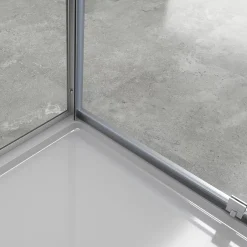Saniverre Cabine de douche IBEA H.190 cm porte pivotante verre transparent 90 x 90 cm -* Cabine De Douche