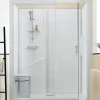 Kinedo Cabine de douche Kinemagic Sérénité Plus 140x80 niche haute coulissante verre transparent avec mitigeur