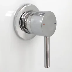 Cabine de douche l.80 x L.80 x H.200 cm – blanche, avec mitigeur et douchette, GoodHome Arkell* Cabine De Douche