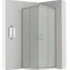 Saniverre Cabine de douche LANA portes coulissantes H.180 cm verre 6 mm opaque 80 x 80 cm -* Cabine De Douche