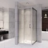 Saniverre Cabine de douche LANA portes coulissantes H.190 cm verre 6 mm transparent 80 x 100 cm -* Cabine De Douche